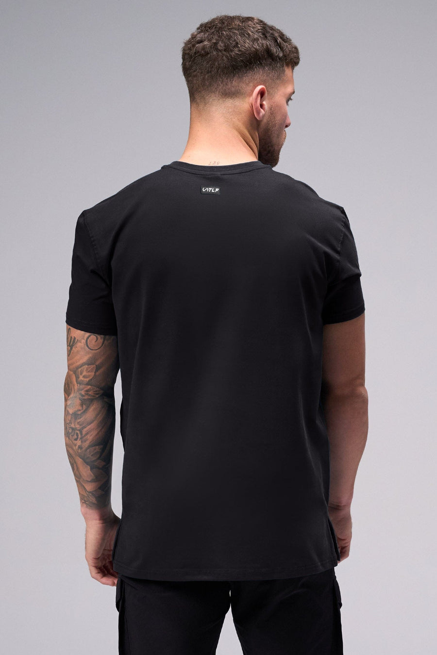 Back View Of Driven Swole Tee  Mens Short Sleeves Black 