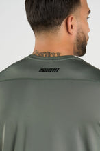 Back View of Dark Sage Train Infi Dry Long Sleeve