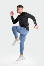 Front View of Black Train Infi Dry Long Sleeve