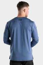 Back View of Indigo Blue Train Infi Dry Long Sleeve