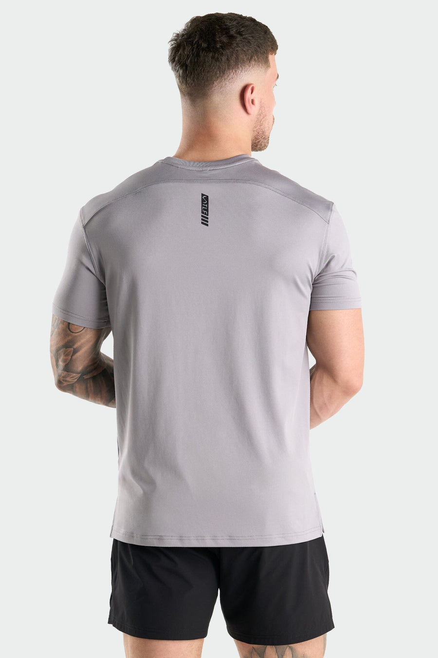 Back View of Zinc Train Infi Dry Swole Tee