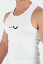 TLF Classic Logo Ribbed Fitted Tank White 4
