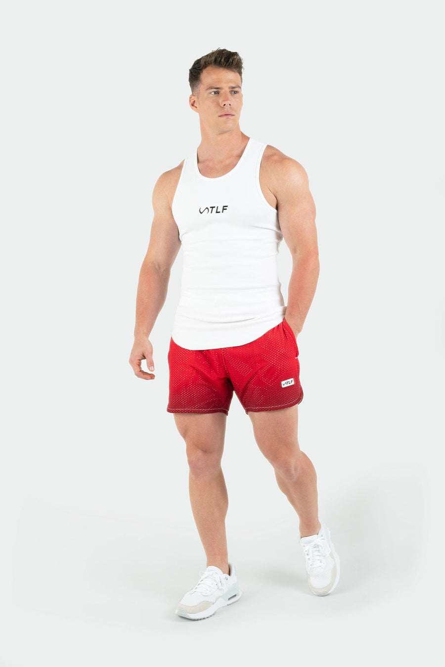 TLF Gts Ombre Mesh 5” Shorts Red Ombre 2