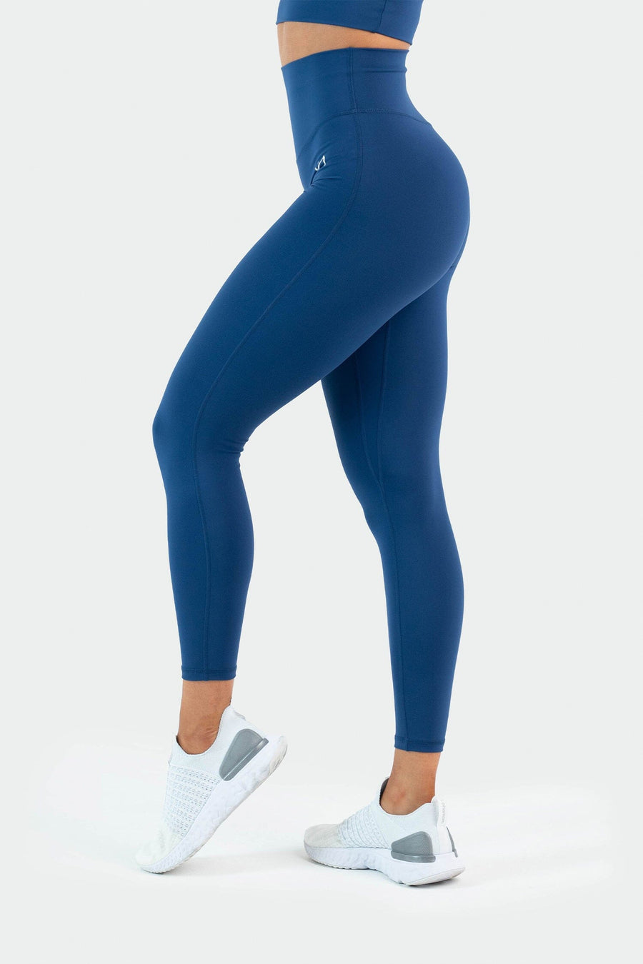 Side Image of Tempo High Waisted Workout Leggings Oxford